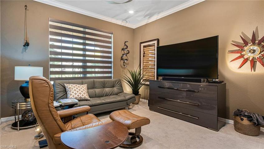 Guest bedroom, currently being used as a TV room