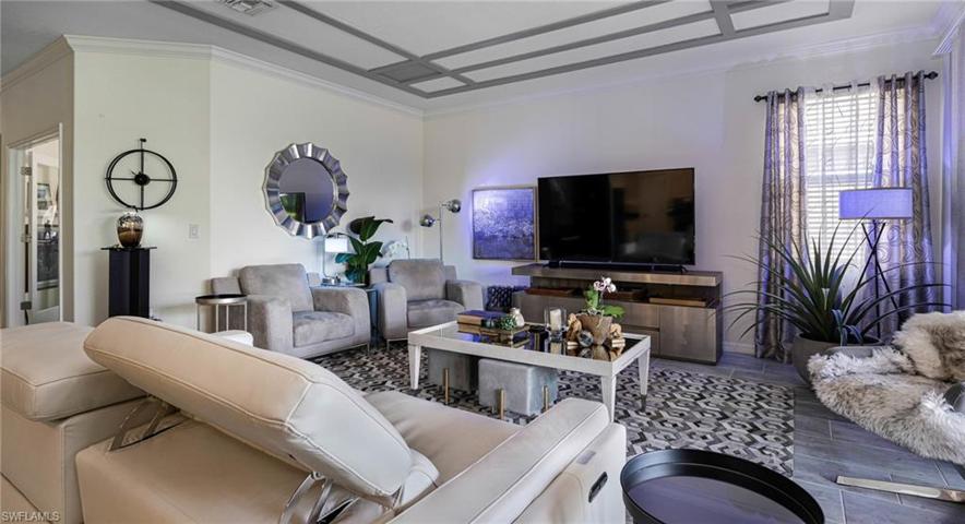 Amazing living room with reclining sofa