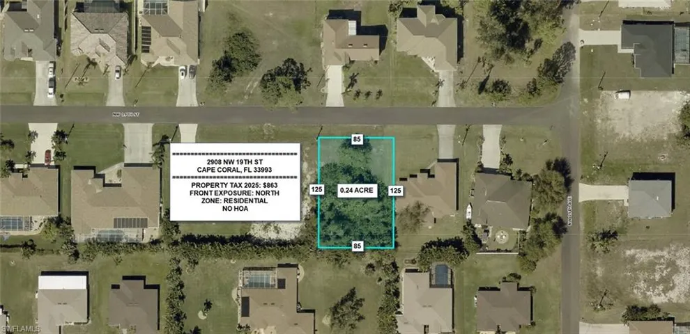 Map / location featuring property boundaries highlighted