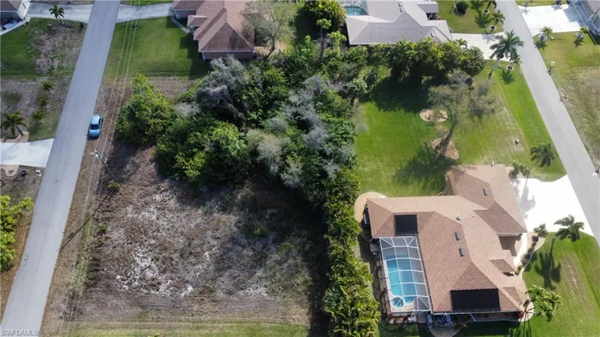 Bird's eye view of a pool