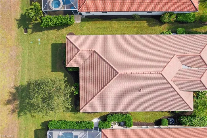 View from above of property