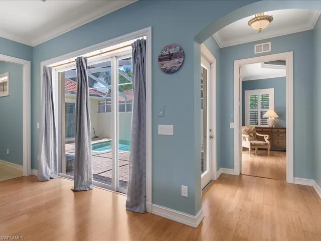 Sliders to Pool - Master Bedroom off to Right