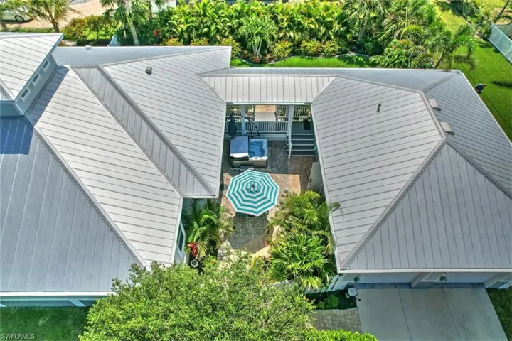View from above of property