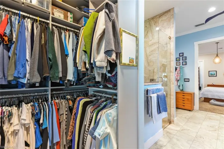 View of spacious closet