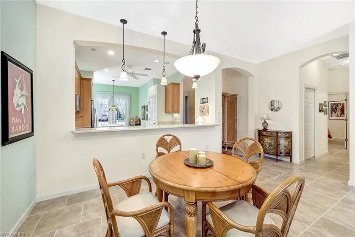 View of dining room