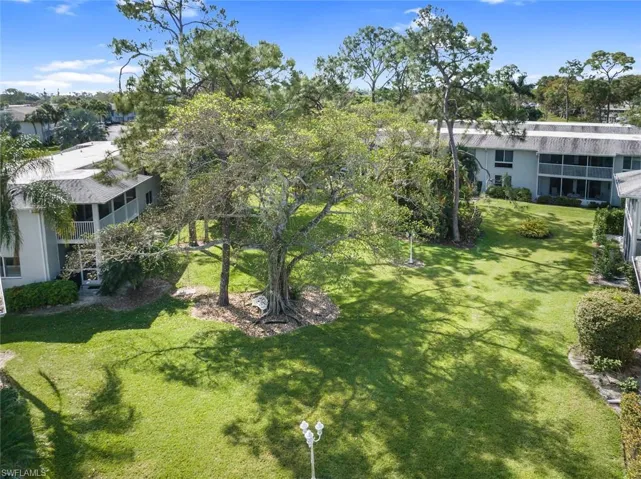 Beautiful landscaped rear of condo