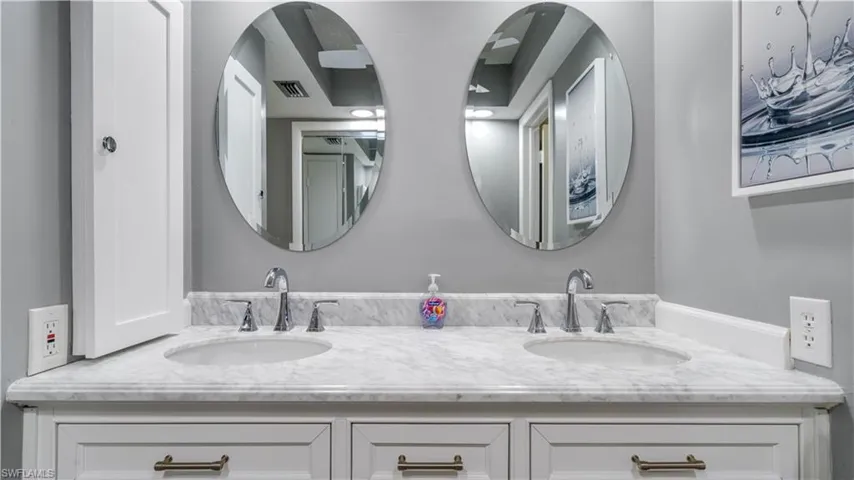 Primary Bathroom with double vanity