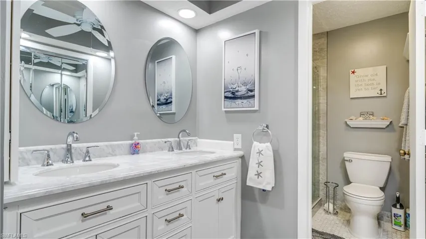 Primary Bathroom with double vanity