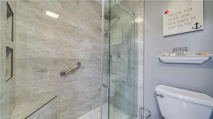 Primary Bathroom with a beautiful shower