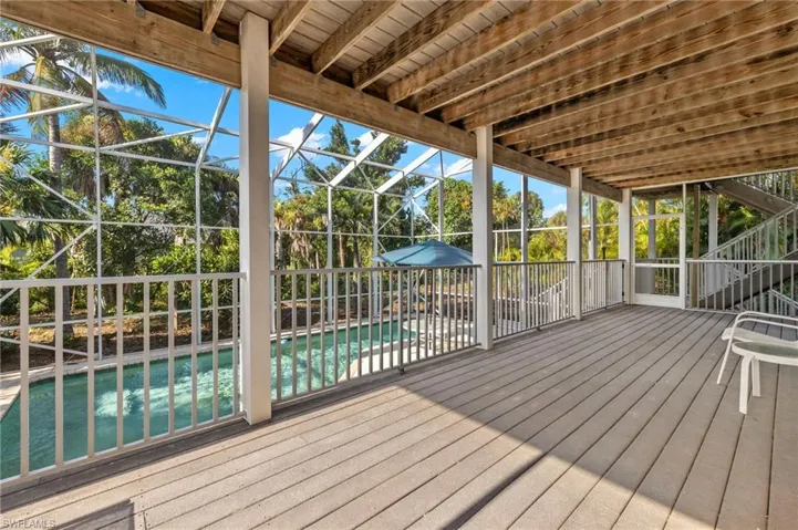 Deck featuring a lanai