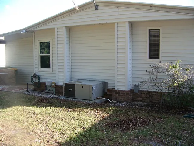 Back of home, columns are extra strapping