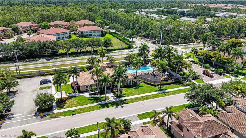 East facing Aerial View of Community property