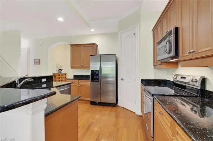 Kitchen with walk-in pantry