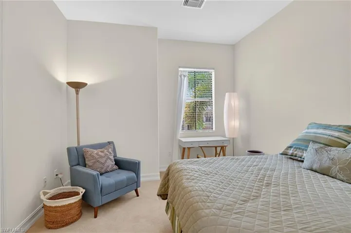 Upstairs Bedroom #2 with ceiling fan & light