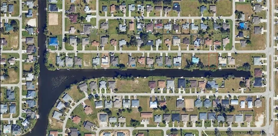 Aerial view of property's location