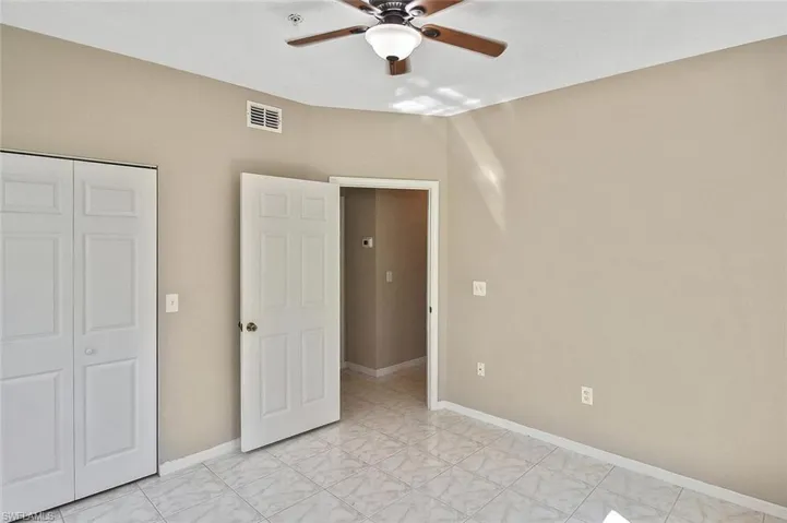 Bedroom at end of hallway.