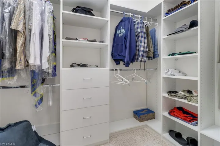 View of spacious closet