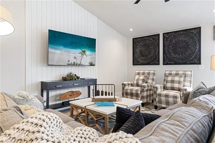 Living room with furniture & TV