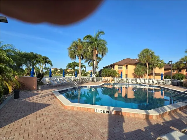 View of pool with a patio