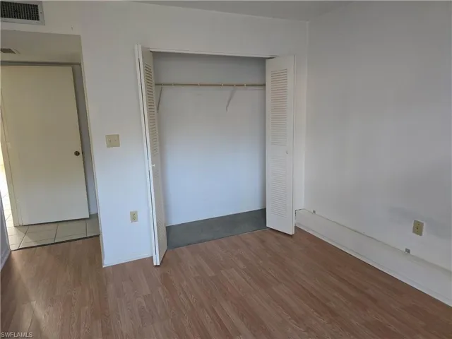 Unfurnished bedroom a closet