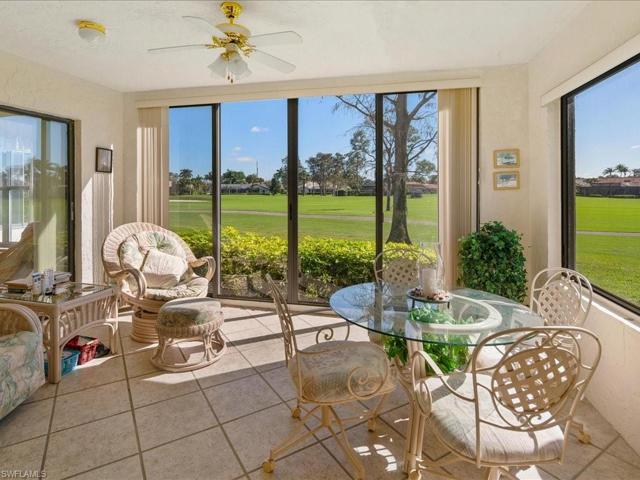 There are sliders on the left that open from the primary bedroom onto the lanai.