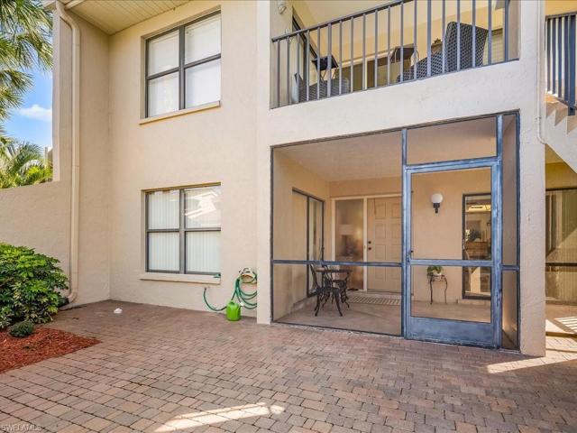 The front courtyard is also paved, waiting for your decorative touches.