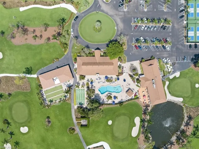 Birds eye view of property