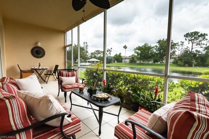 Living Room overlooking the lanai and lake.