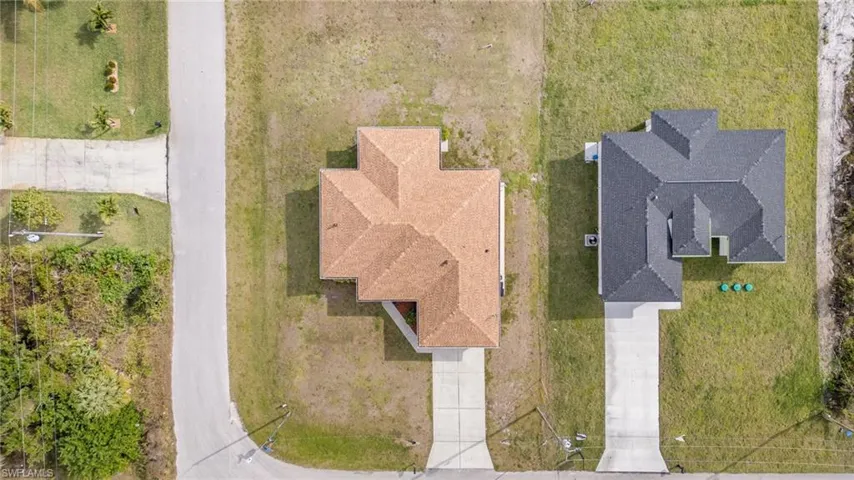 Birds eye view of property