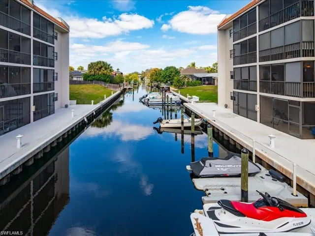 Dock with a water view