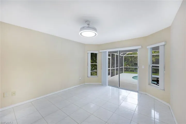 Empty room with baseboards