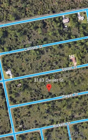 Map / location with property boundaries highlighted