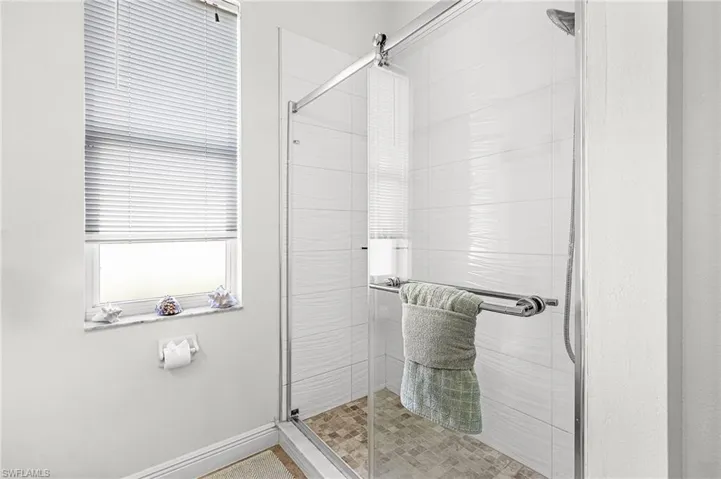 Guest bathroom with shower