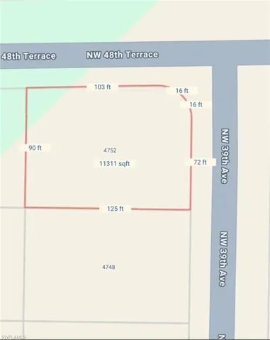 Lot dimensions