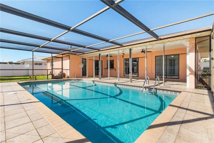 Salt water capable heated pool.