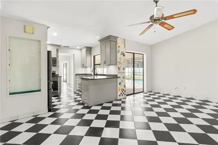 Informal dining, family room open to kitchen