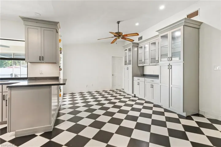 Family room open to kitchen.