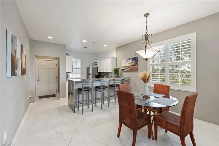 View of dining room