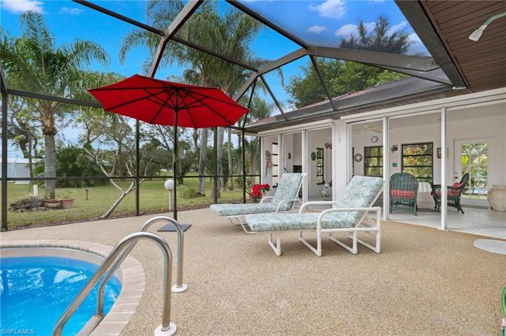 Pool with addition Patio
