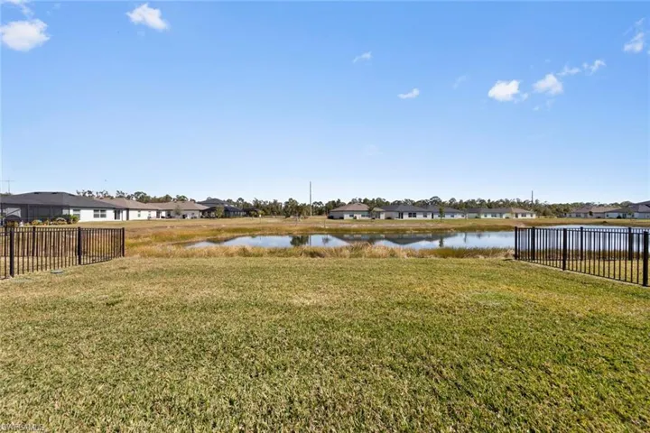 View of yard featuring a water view