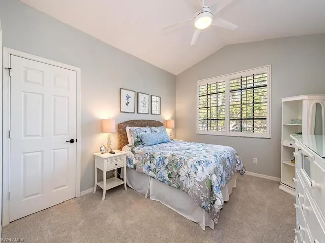 2nd bedroom with its own bath & large walk in storage closet