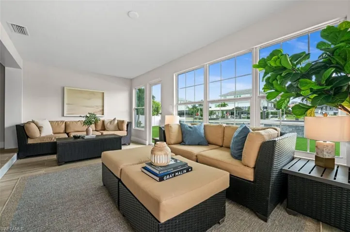 2nd living room overlooking gulf access canal
