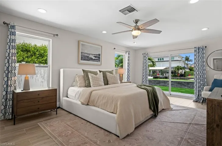 master bedroom with gulf view