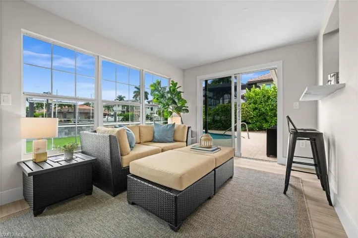 2nd living room overlooking gulf access canal