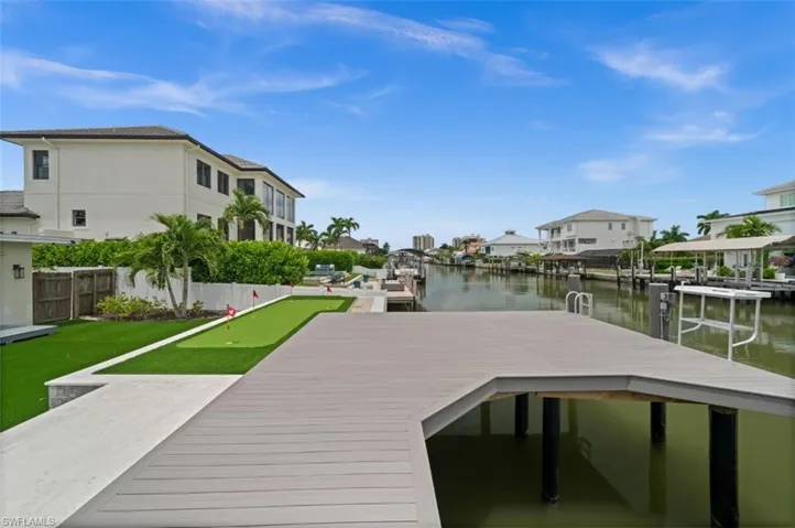 brand new dock, lift, seawall