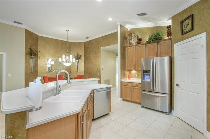 Wood cabinetry with over and under