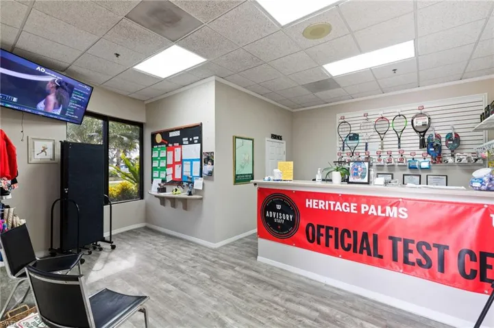Reception area featuring a paneled ceiling
