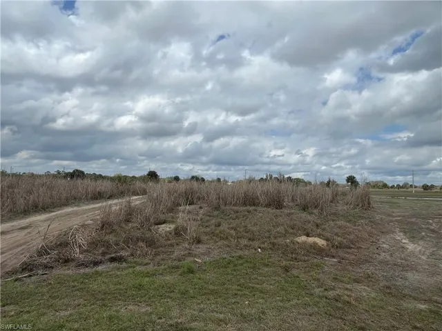 Right front of property