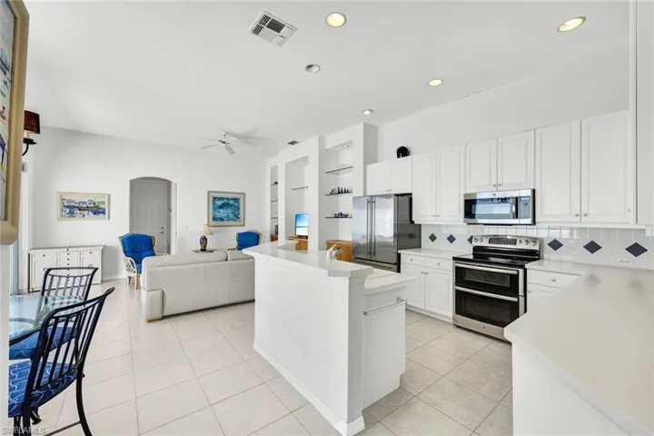 Kitchen offers plenty of space for two chefs!