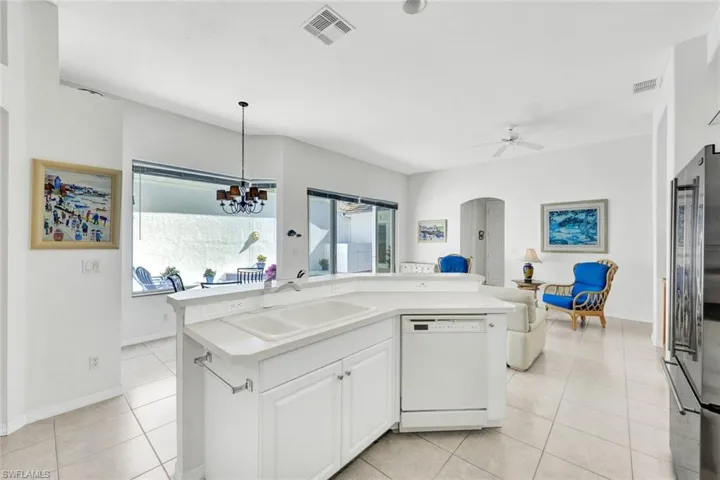 Stylish and functional with plenty of counter space.